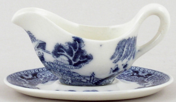 Toy Sauce Boat and Stand c1920